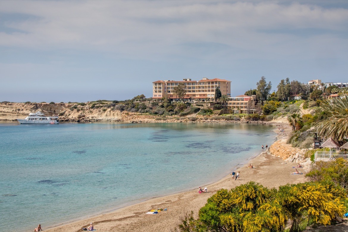 Coral Bay near Paphos is one of the best places to visit in Cyprus